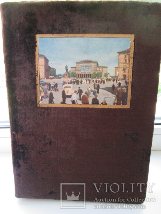 Альбом для открыток (фотографий),с открытками,76с. Артель"Новая книга".СССР. 1960г., фото №2