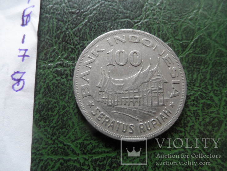 100 рупий  1978  Индонезия      ($1.7.8)~, фото №4