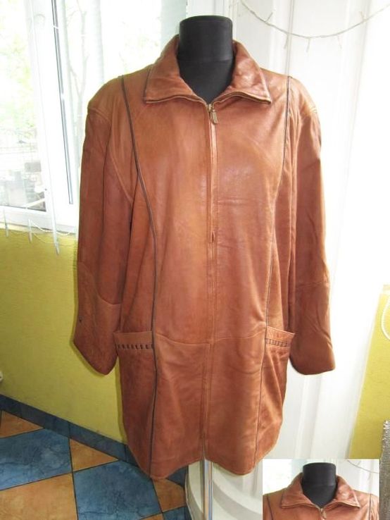 Женская стильная  кожаная куртка. Германия. Лот 495, фото №3
