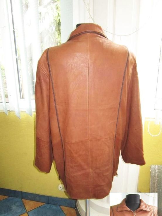 Женская стильная  кожаная куртка. Германия. Лот 495, фото №4