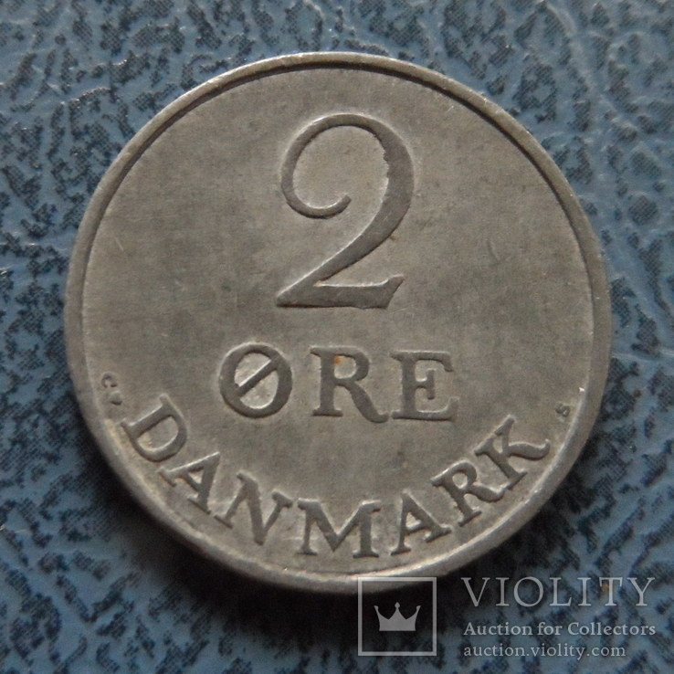 2 эре 1958   Дания    ($2.1.6) ~, фото №2