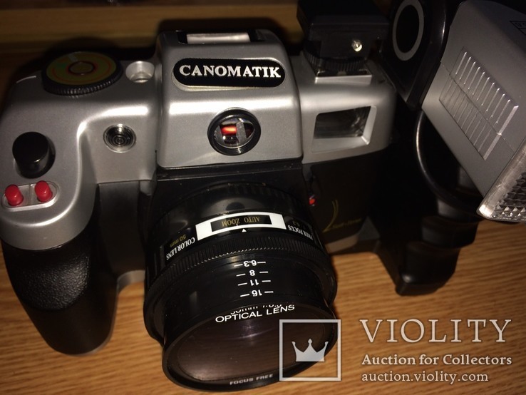 Фотоаппарат Canomatik + Optical lens + Вспышка +сумка - Полностью рабочий, фото №4