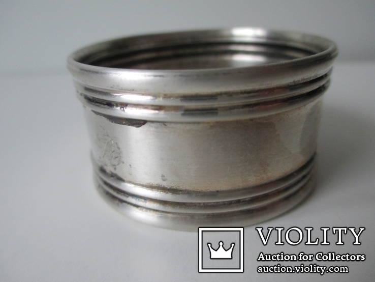 Серебро кольцо для салфеток. Италия. вес-25 гр. с инициалами., фото №3