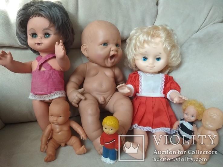 Две куклы, два голыша, три пупса., фото №2