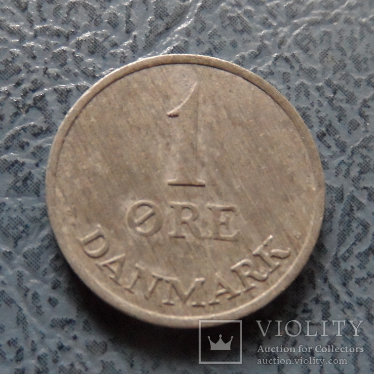 1  эре 1966   Дания  цинк  ($2.1.14) ~, фото №3