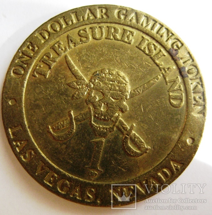 США, Лас-Вегас, 1 treasure island gaming token