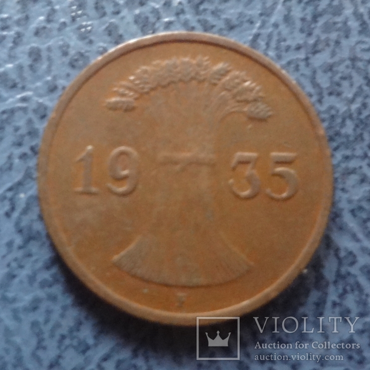 1 пфенниг 1935  F  Германия    ($2.2.13)~, фото №2