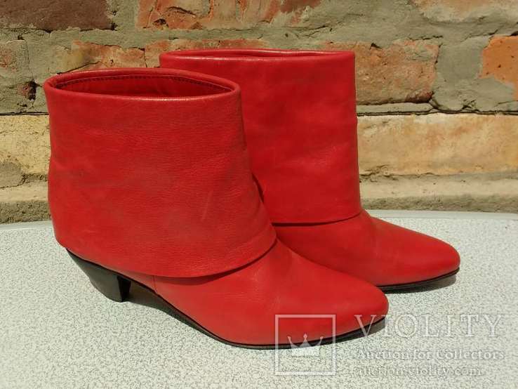 Червоні черевички 9 розмір. 38-39., фото №2
