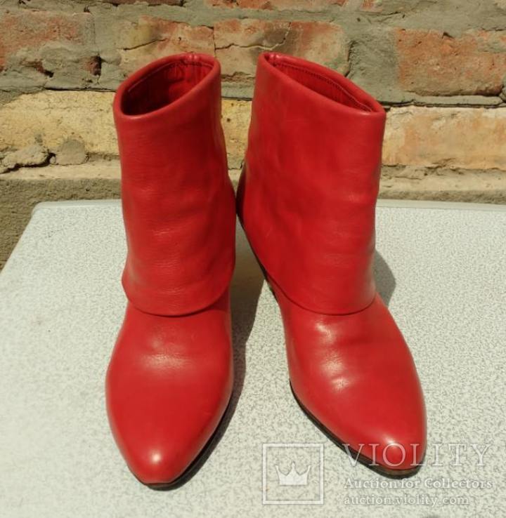 Червоні черевички 9 розмір. 38-39., фото №4