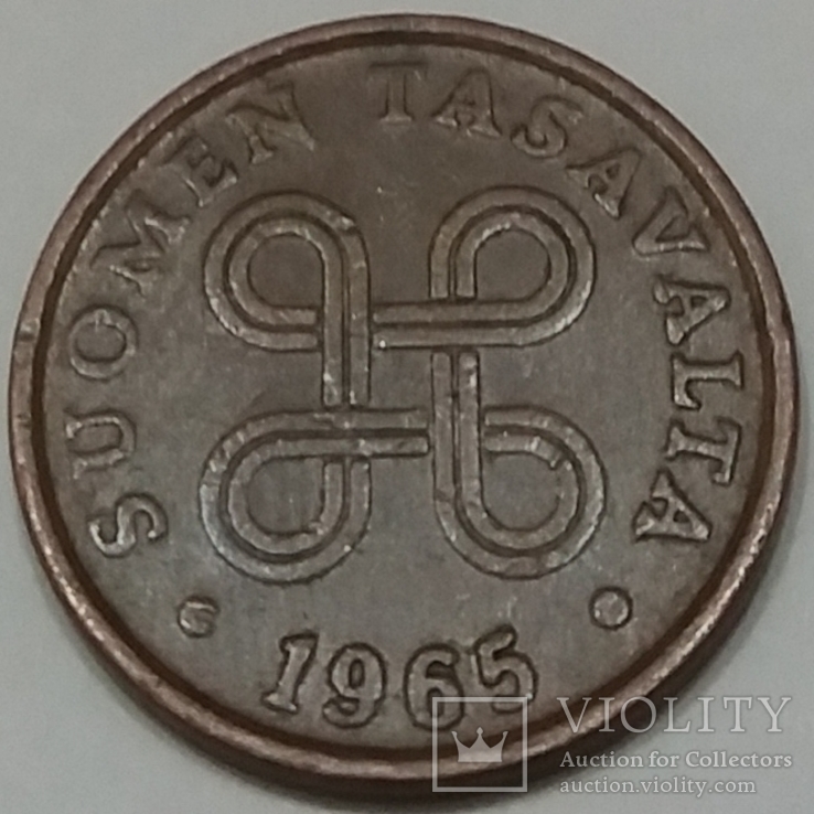 Фінляндія 5 пенні, 1965, фото №3