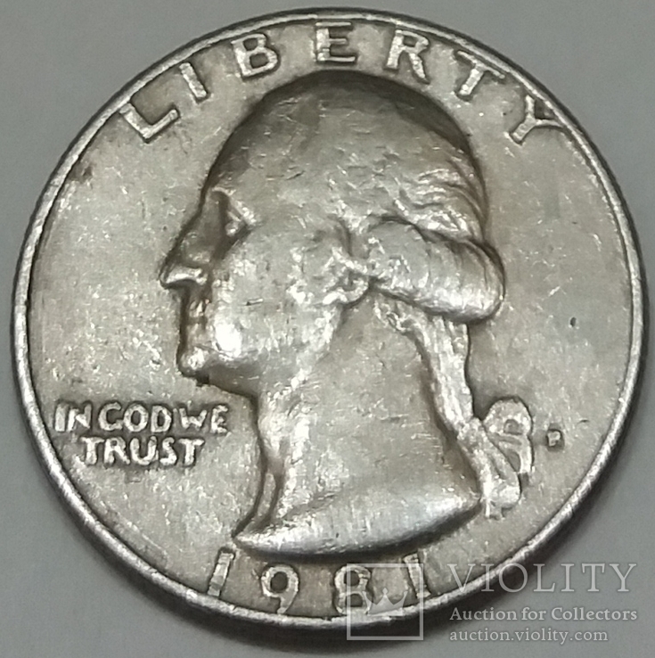 США ¼ долара, 1981, фото №2