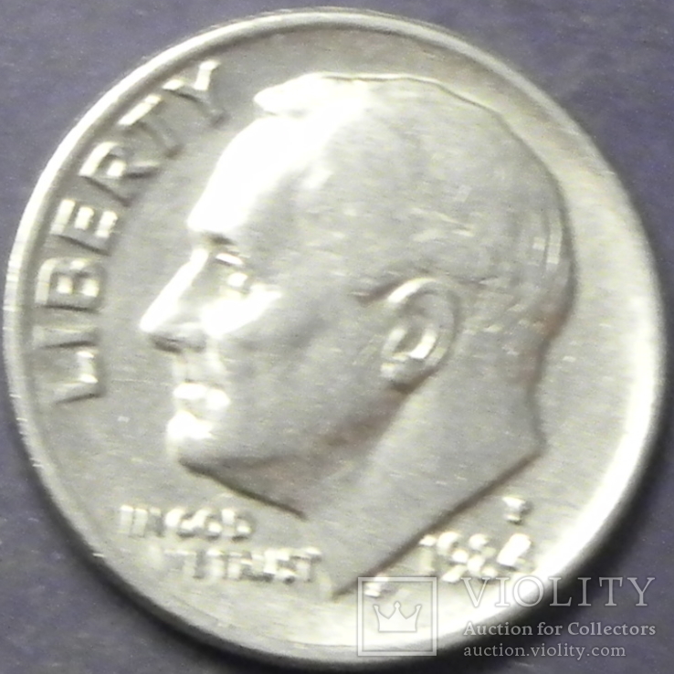 10 центів США 1984 P, фото №2