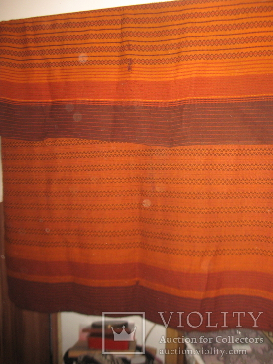 Стара ряднина-покрывало-коврик 150х206, фото №10