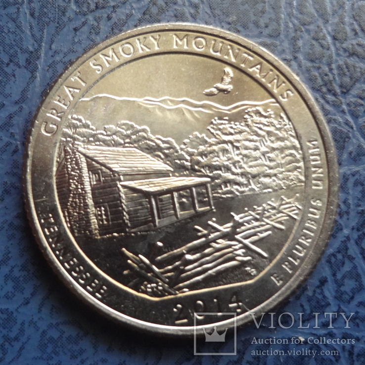 25 центов 2014  США  Тенесси    ($2.3.8)~, фото №2