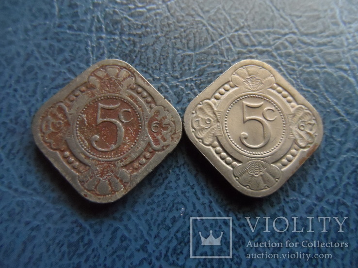 5 центов 1967,1965   Нидерландские  Антиллы   (2.3.12)~, фото №2