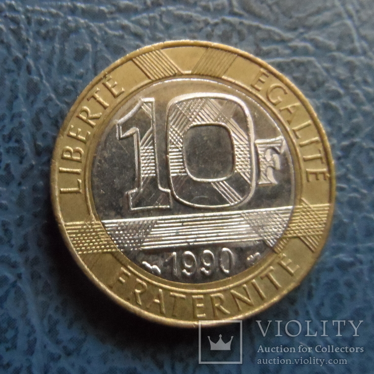 10 франков 1990  Франция   (2.4.1)~, фото №2