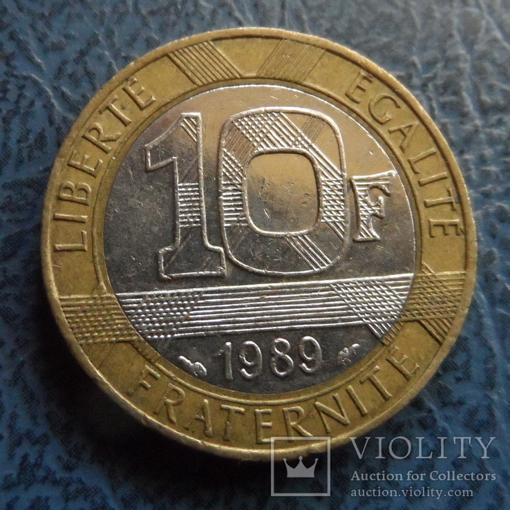 10 франков 1989  Франция   (2.4.3)~, фото №2