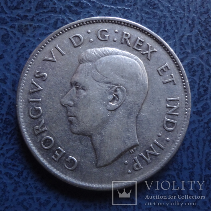 50 центов   1947  Канада  серебро   (2.6.9)~, фото №3