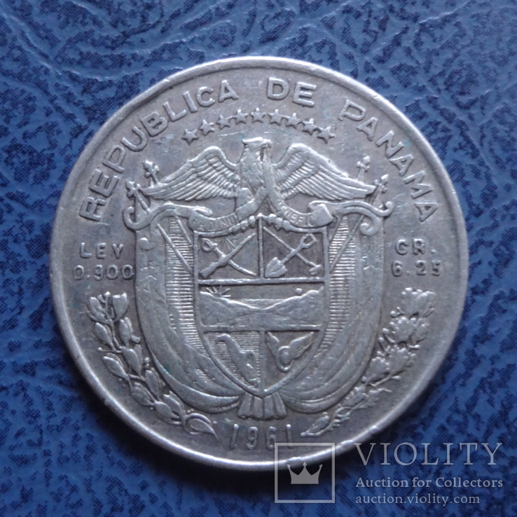 1/4 бальбоа 1961 Панама  серебро   (2.6.12)~, фото №3