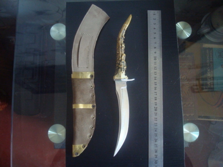 Охотничий нож,кость, рог Косули, №, фото №2