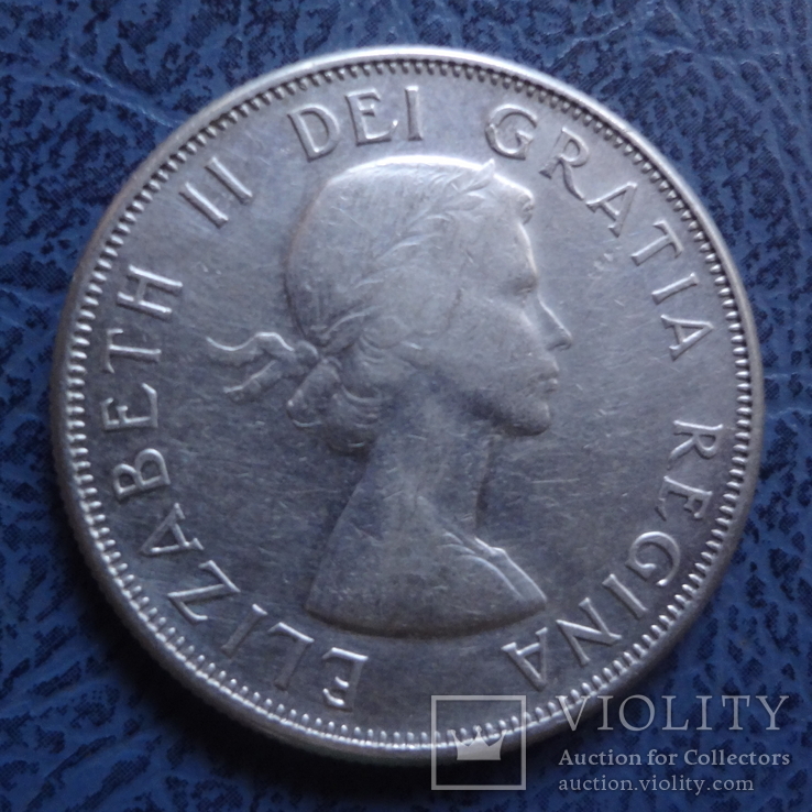 50 центов  1958   Канада серебро   (2.6.5)~, фото №3