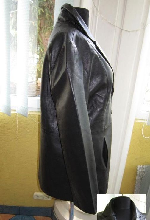 Женский классический кожаный пиджак PRINCE. Лот 479, фото №7