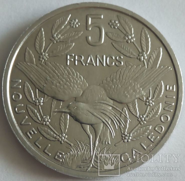 Новая Каледония 5 франков 2016