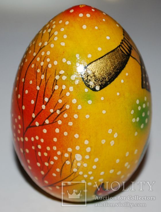 Расписное яйцо, у.н. "Дударь", ручная работа, с поставкой - 7х5 см., фото №4