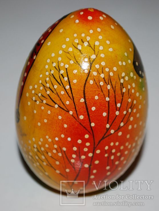 Расписное яйцо, у.н. "Дударь", ручная работа, с поставкой - 7х5 см., фото №5