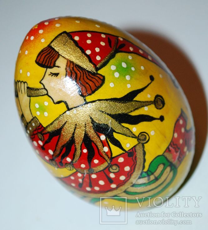 Расписное яйцо, у.н. "Дударь", ручная работа, с поставкой - 7х5 см., фото №10