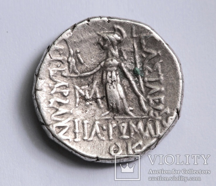 Каппадокійське царство, срібна драхма Аріобарзана I Філоромея, м.Євсебія, 67-66 до н.е., фото №6