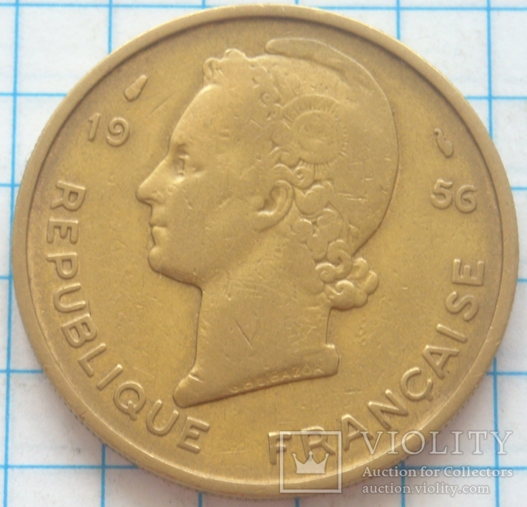  25 франков, Французская Западная Африка, 1956г.