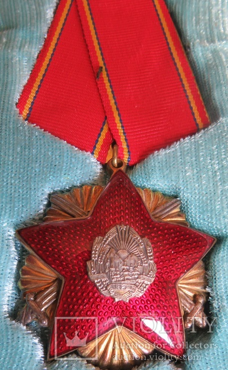 Н. Р.Румыния ‘’Орден Защита Отечества’’I, II, III степени в серебре ., фото №7