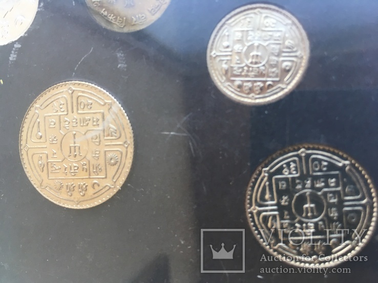Годовой набор монет  1974 Непал, фото №4