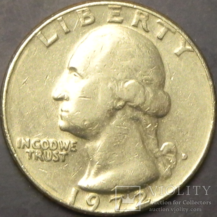 25 центів США 1972 D