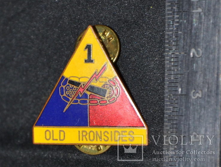 Знак 1-я Бронетанковая дивизия. США, фото №3