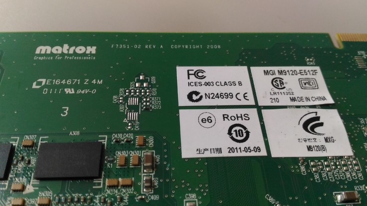 Видеокарта Matrox M9120 512Mb DDR2 64bit, фото №7