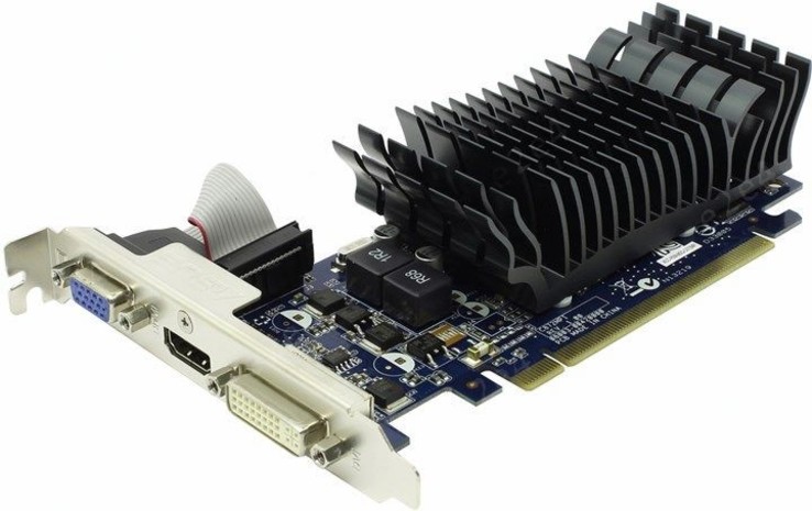 Видеокарта Asus GeForce 210 1024MB DDR3 64bit (DVI, VGA, HDMI), LP, numer zdjęcia 2