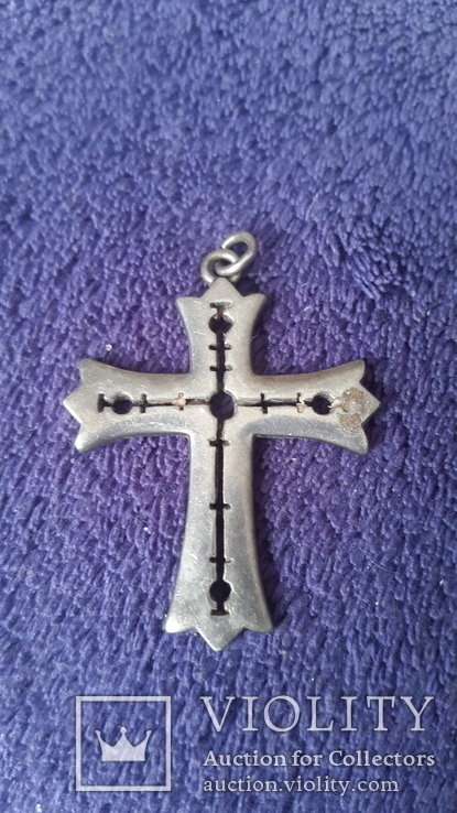 Набор из серебра два крестика и цепочка, numer zdjęcia 7