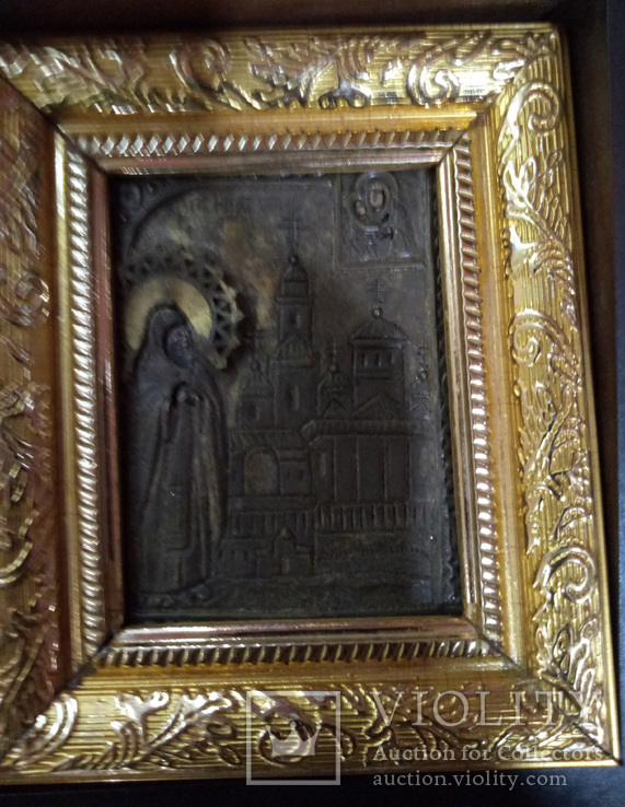 Старинная икона Преподобный Нил Столобенский Чудотворец, фото №5