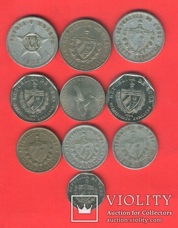 Лот монет Кубы. 10 шт., фото №3