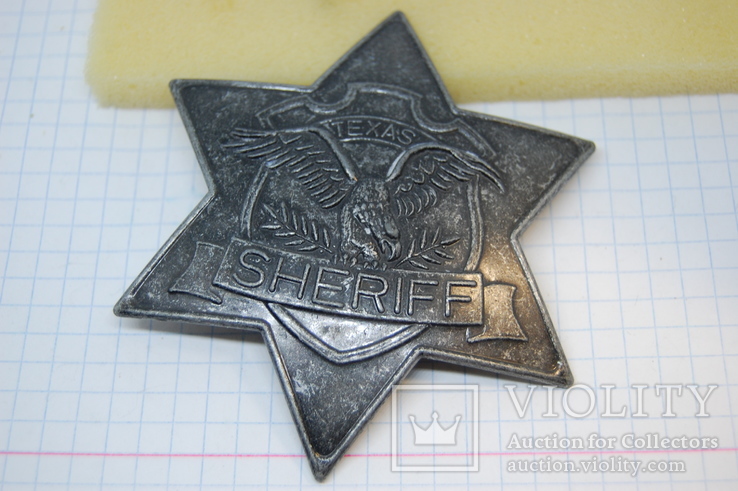 Знак Sheriff Texas. Шериф Звезда. США. Большой.копия