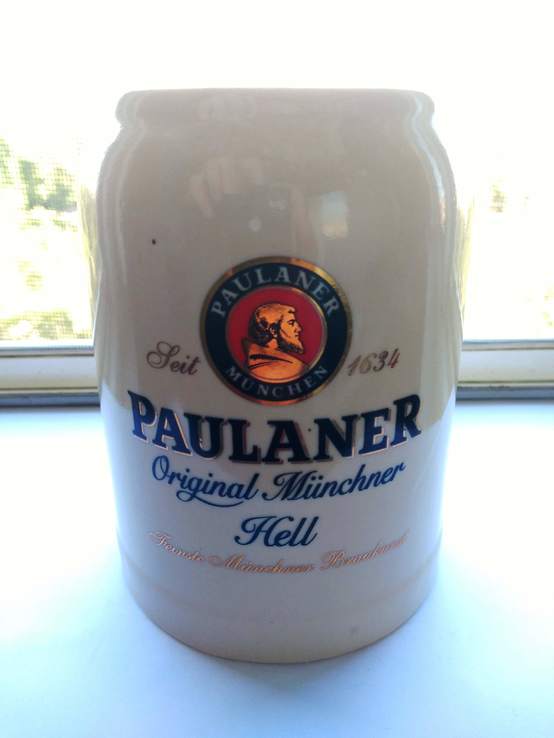Кружка для пива PAULANER c градусником температуры 0,6 L, фото №2