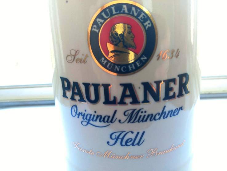 Кружка для пива PAULANER c градусником температуры 0,6 L, фото №3