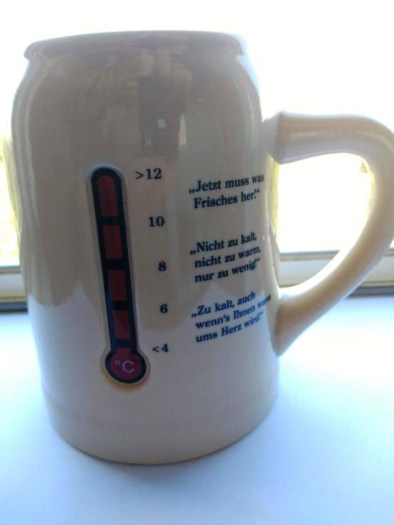 Кружка для пива PAULANER c градусником температуры 0,6 L, фото №4
