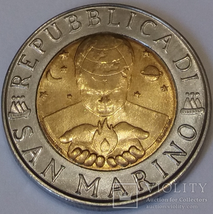 San Marino 500 lir, 1998, numer zdjęcia 2
