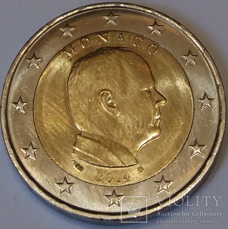Монако 2 євро, 2014, фото №2