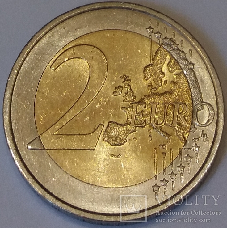 Австрія 2 євро, 2016 200 років Національному банку, фото №3