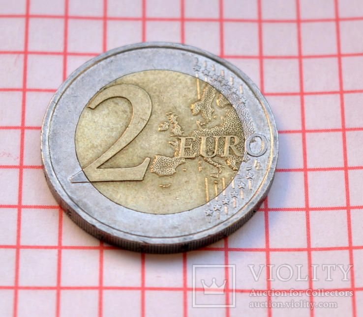 Франция 2 евро, 2010 70 лет речи Шарля де Голля Ко всем французам, фото №5
