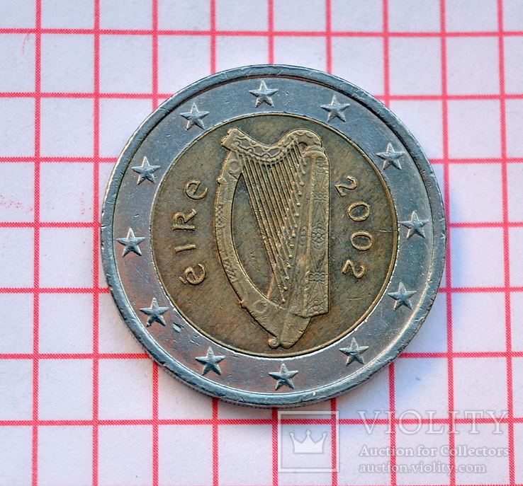 Ирландия, 2 евро 2002, обиходная